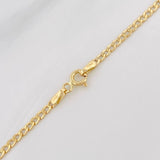Cadena Cubana 2.35g / 60cm / 2.35mm Oro Amarillo 18K