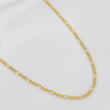Cadena Figaro 1.3g / 45cm / 1.55mm Oro Amarillo 18K