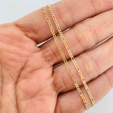 Cadena Figaro 1.3g / 45cm / 1.55mm Oro Amarillo 18K