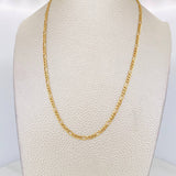 Cadena Figaro 2.2g / 50cm / 2.6mm Oro Amarillo 18K