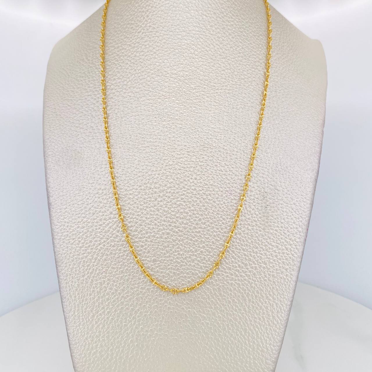 Cadena Escalera Volga 2g / 45cm / 2mm Oro Amarillo 18K