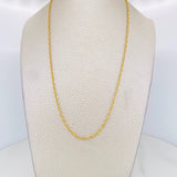 Cadena Escalera Volga 2g / 45cm / 2mm Oro Amarillo 18K