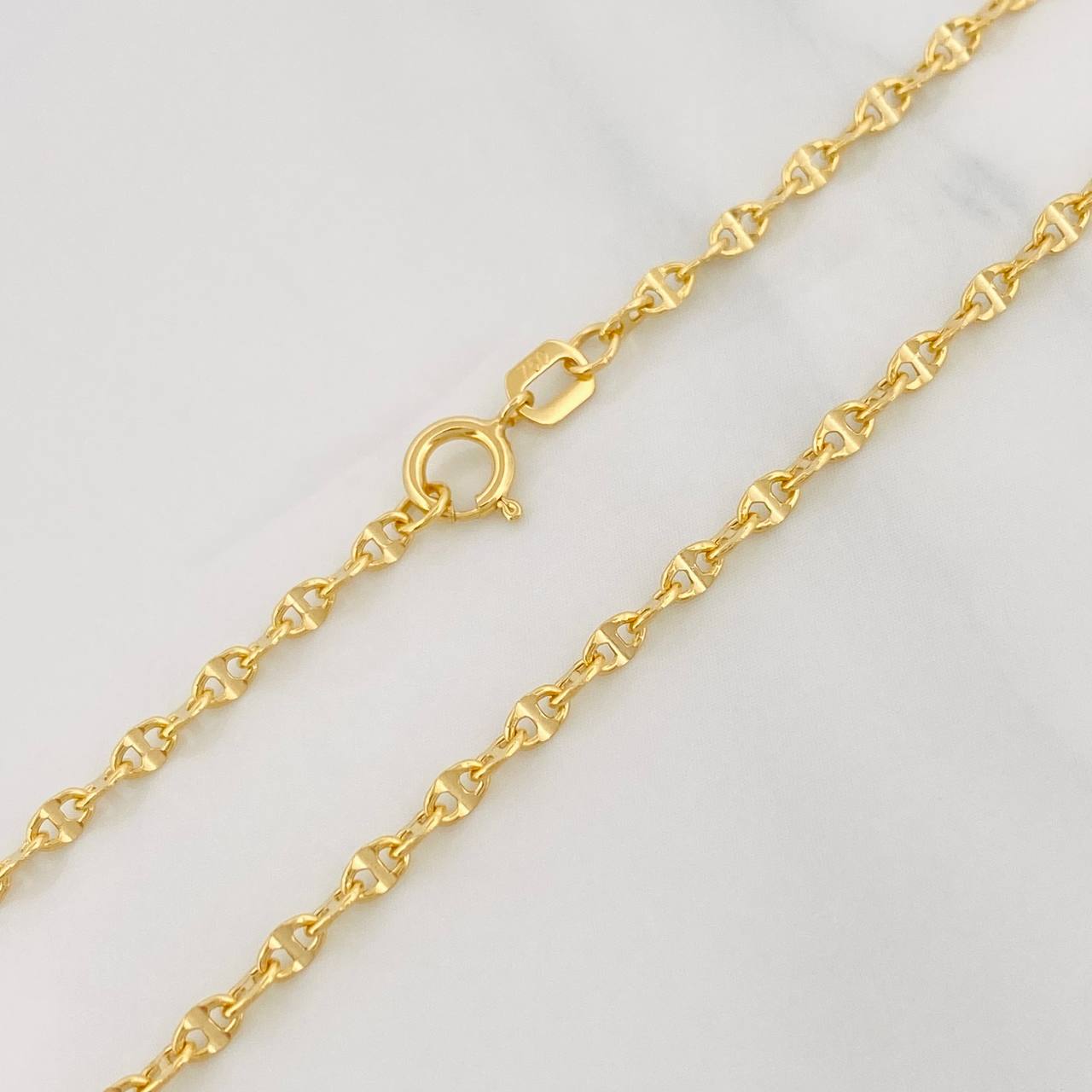 Cadena Escalera Volga 2g / 45cm / 2mm Oro Amarillo 18K