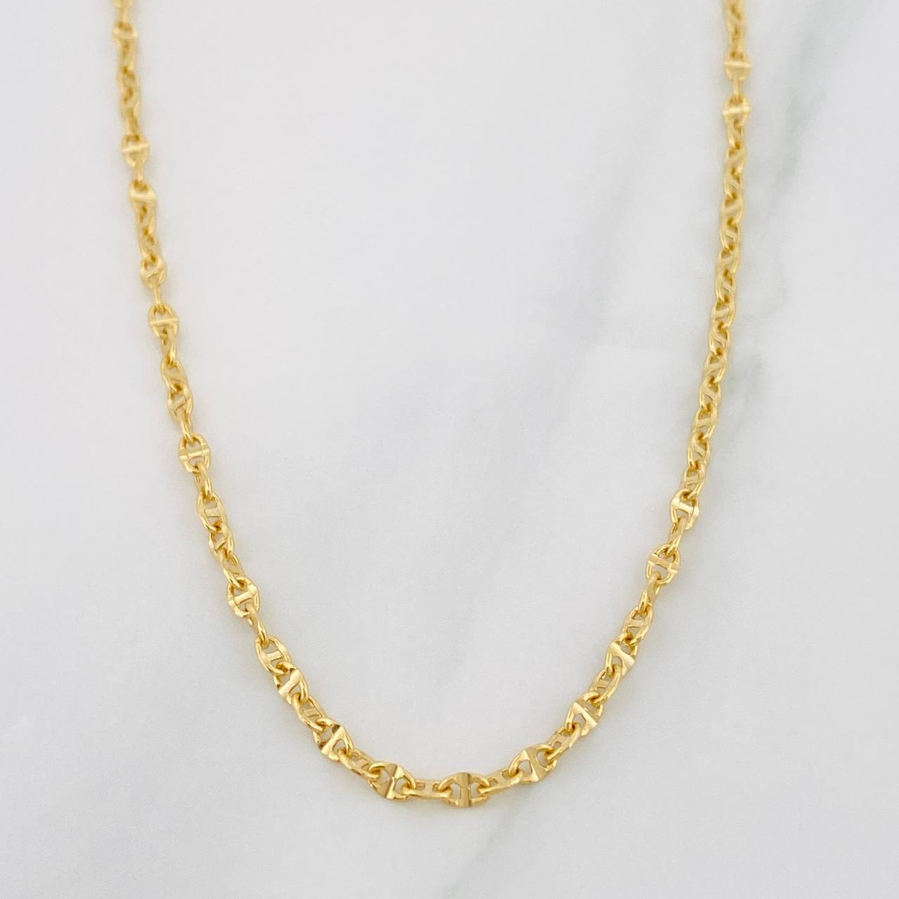 Cadena Escalera Volga 2g / 45cm / 2mm Oro Amarillo 18K