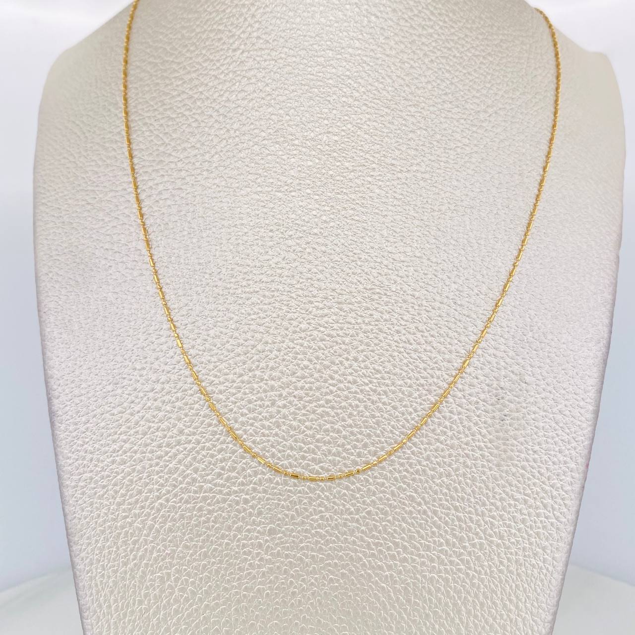 Cadena Morse 1.45g / 45cm / 0.7mm Oro Amarillo 18K