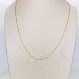 Cadena Morse 1.45g / 45cm / 0.7mm Oro Amarillo 18K
