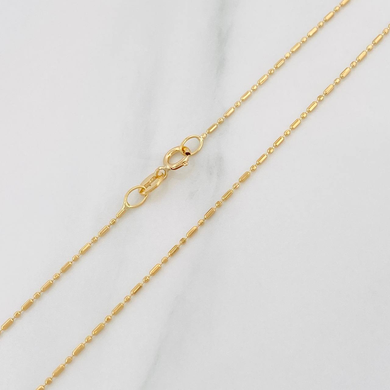 Cadena Morse 1.45g / 45cm / 0.7mm Oro Amarillo 18K