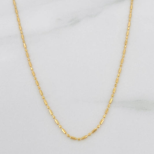 Cadena Morse 1.45g / 45cm / 0.7mm Oro Amarillo 18K