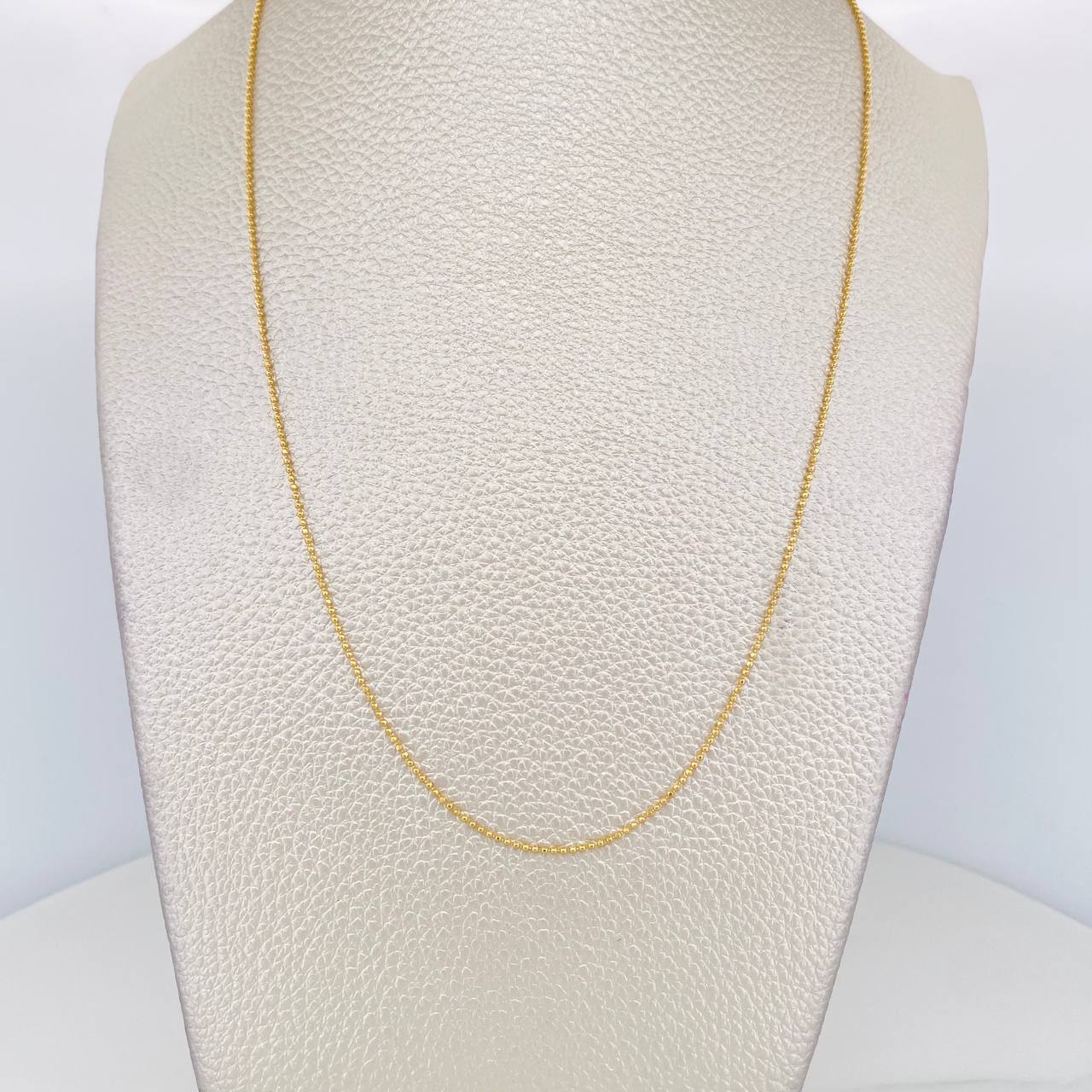 Cadena Militar 2g / 45cm / 0.95mm Oro Amarillo 18K