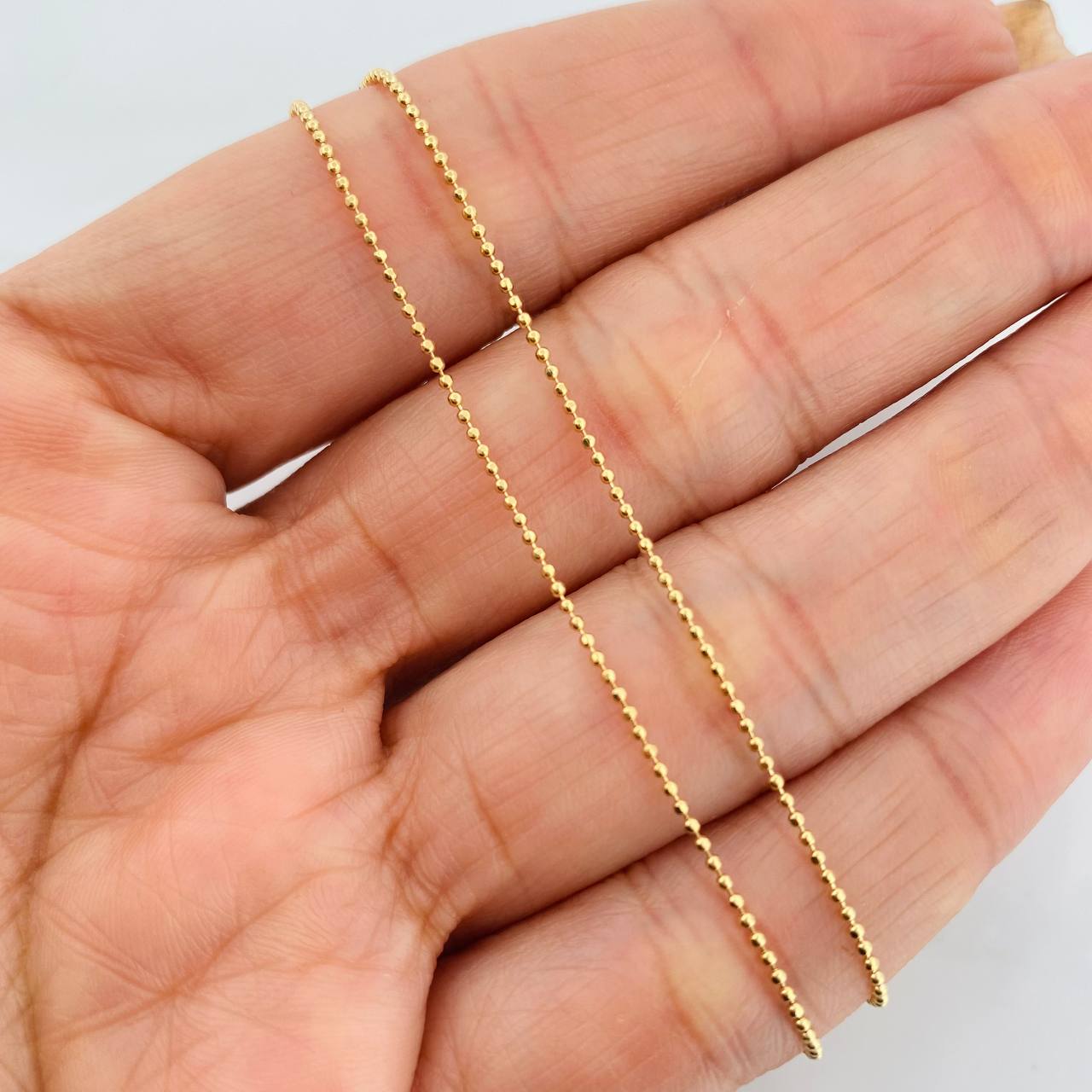 Cadena Militar 2g / 45cm / 0.95mm Oro Amarillo 18K