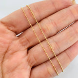 Cadena Militar 2g / 45cm / 0.95mm Oro Amarillo 18K