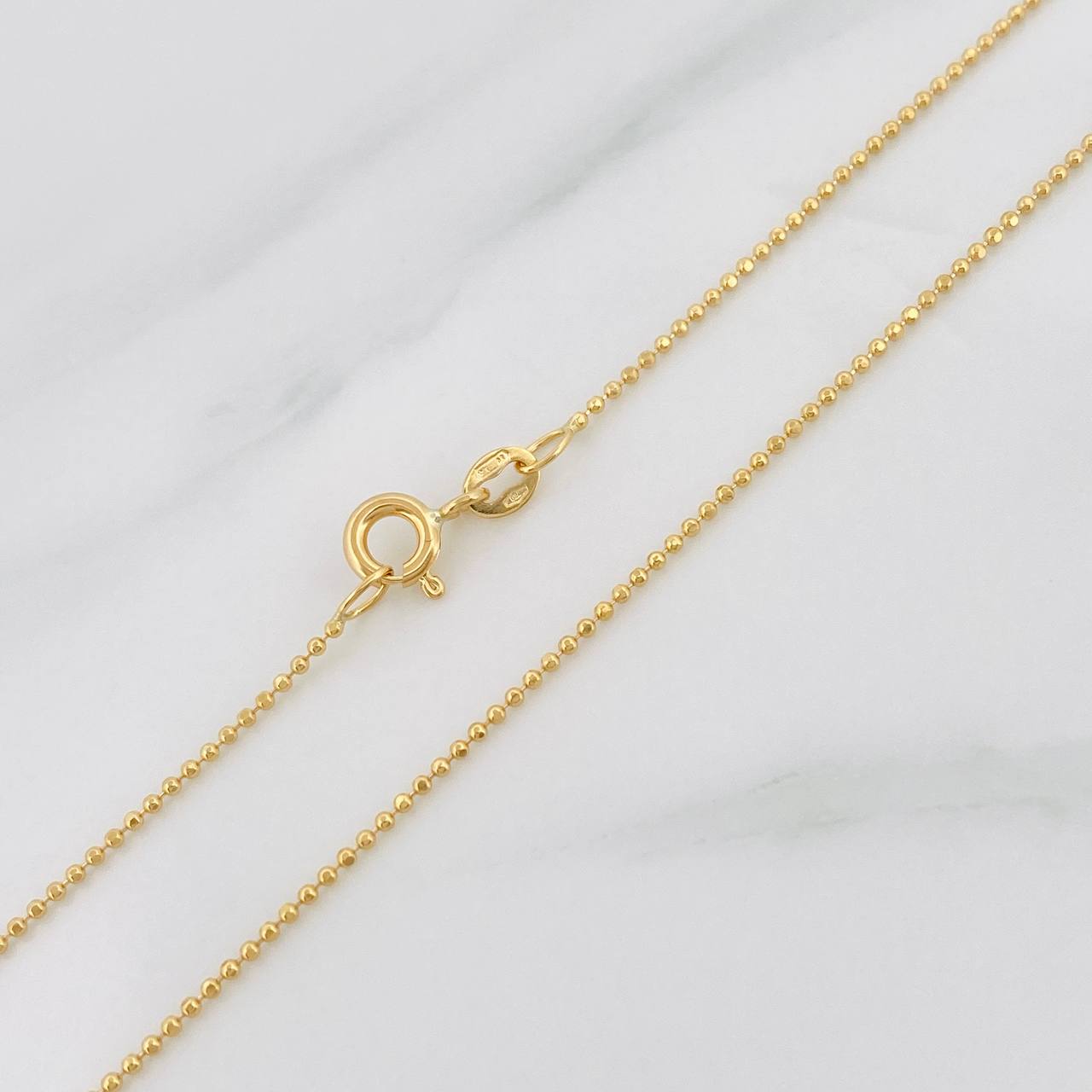 Cadena Militar 2g / 45cm / 0.95mm Oro Amarillo 18K