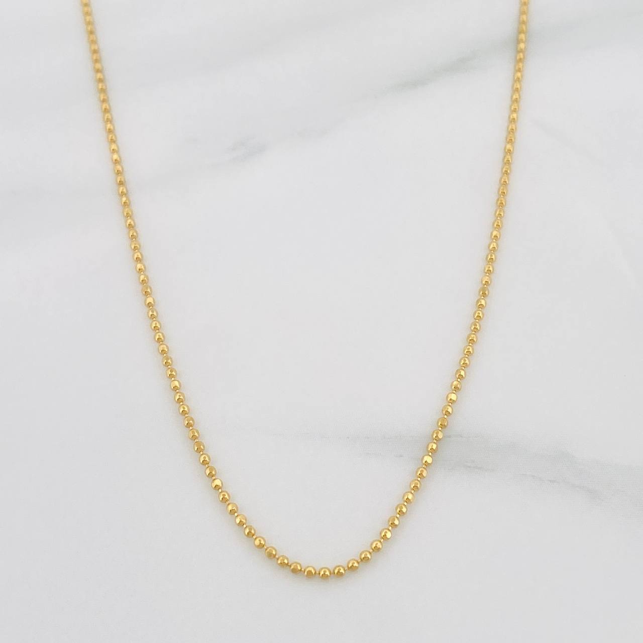 Cadena Militar 2g / 45cm / 0.95mm Oro Amarillo 18K