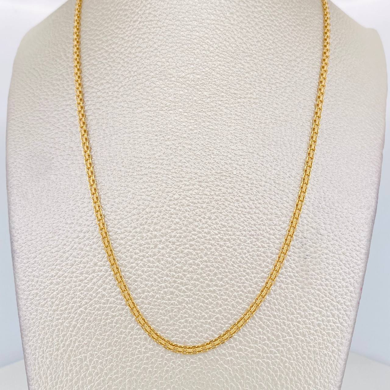 Cadena China 4.6g / 50cm / 2.2mm Oro Amarillo 18K