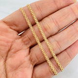 Cadena China 4.6g / 50cm / 2.2mm Oro Amarillo 18K