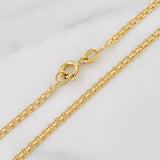 Cadena China 5.4g / 45cm / 2.3mm Oro Amarillo 18K