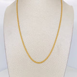 Cadena China 5.5g / 60cm / 2.1mm Oro Amarillo 18K