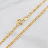Cadena China 4.9g / 50cm / 2.1mm Oro Amarillo 18K