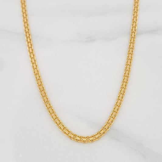 Cadena China 4.9g / 50cm / 2.1mm Oro Amarillo 18K