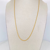 Cadena China 2.5g / 45cm / 1.5mm Oro Amarillo 18K