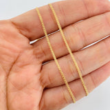 Cadena China 2.5g / 45cm / 1.5mm Oro Amarillo 18K