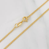 Cadena China 2.5g / 45cm / 1.5mm Oro Amarillo 18K