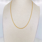 Cadena China 2.6g / 45cm / 1.45mm Oro Amarillo 18K