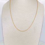 Cadena Singapur 0.85g / 50cm / 0.7mm Oro Amarillo 18K