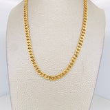 Cadena Cubana 7.8g / 70cm / 5.3mm Oro Amarillo 18K