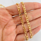 Cadena Figaro 8.2g / 50cm / 2.2mm Oro Amarillo 18K