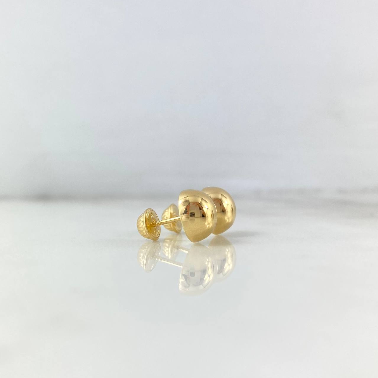 Topos Media Bola 1.2gr / 10mm Lisa Oro Amarillo 18K