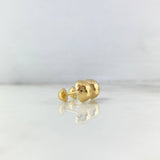 Topos Media Bola 1.2gr / 10mm Lisa Oro Amarillo 18K