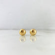 Topos Media Bola 1.2gr / 10mm Lisa Oro Amarillo 18K