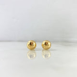 Topos Media Bola 1.2gr / 10mm Lisa Oro Amarillo 18K