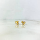 Topos Silueta Corazon 0.85gr / Circones Blancos Oro Amarillo ©