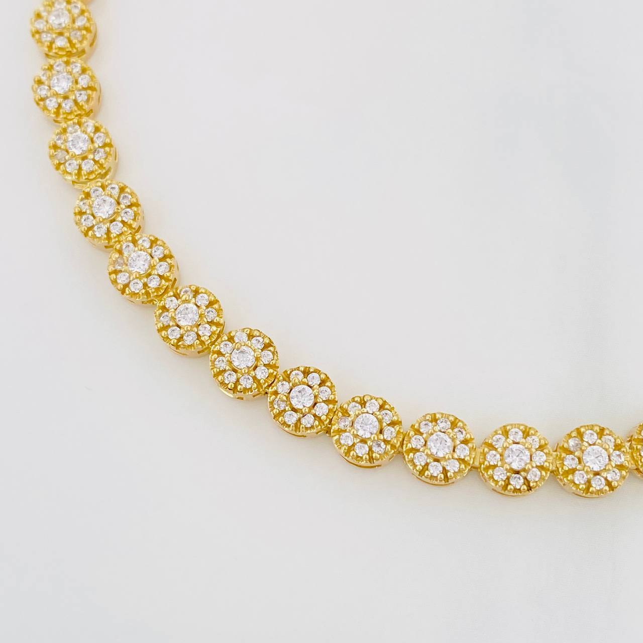 Pulso Tennis 10.95g / 16.7cm / 5.24mm Oro Amarillo 18K