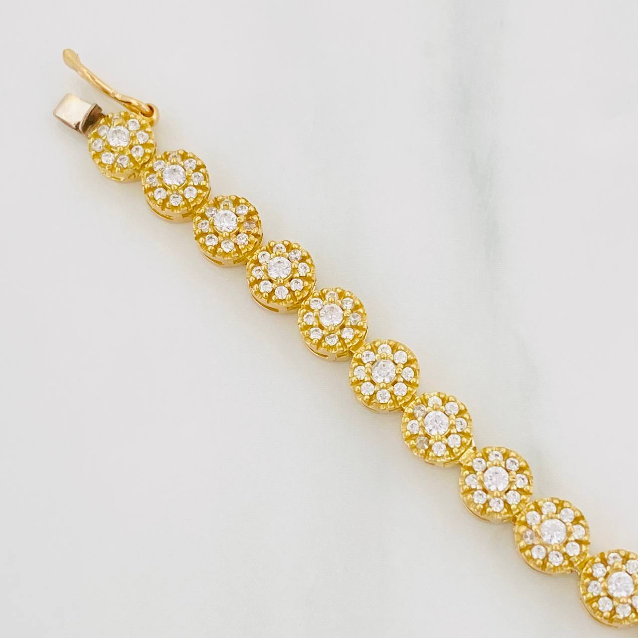 Pulso Tennis 10.95g / 16.7cm / 5.24mm Oro Amarillo 18K