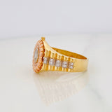 Anillo Corona 6g / T9 1/4 Tres Oros 18K
