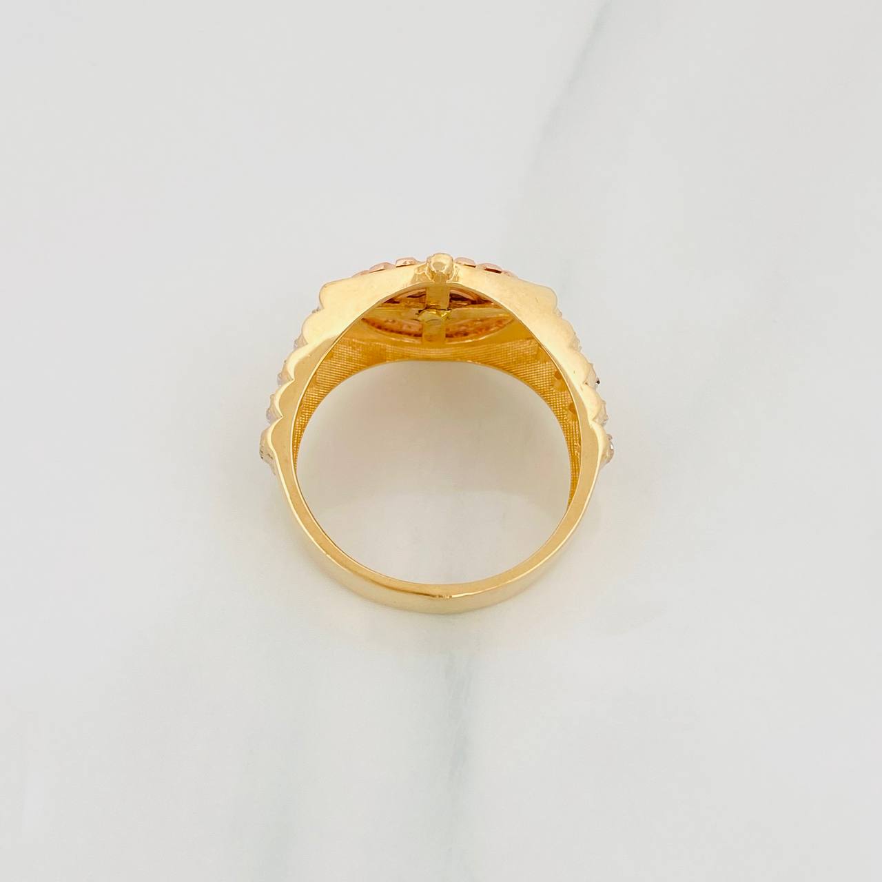 Anillo Corona 6g / T9 1/4 Tres Oros 18K