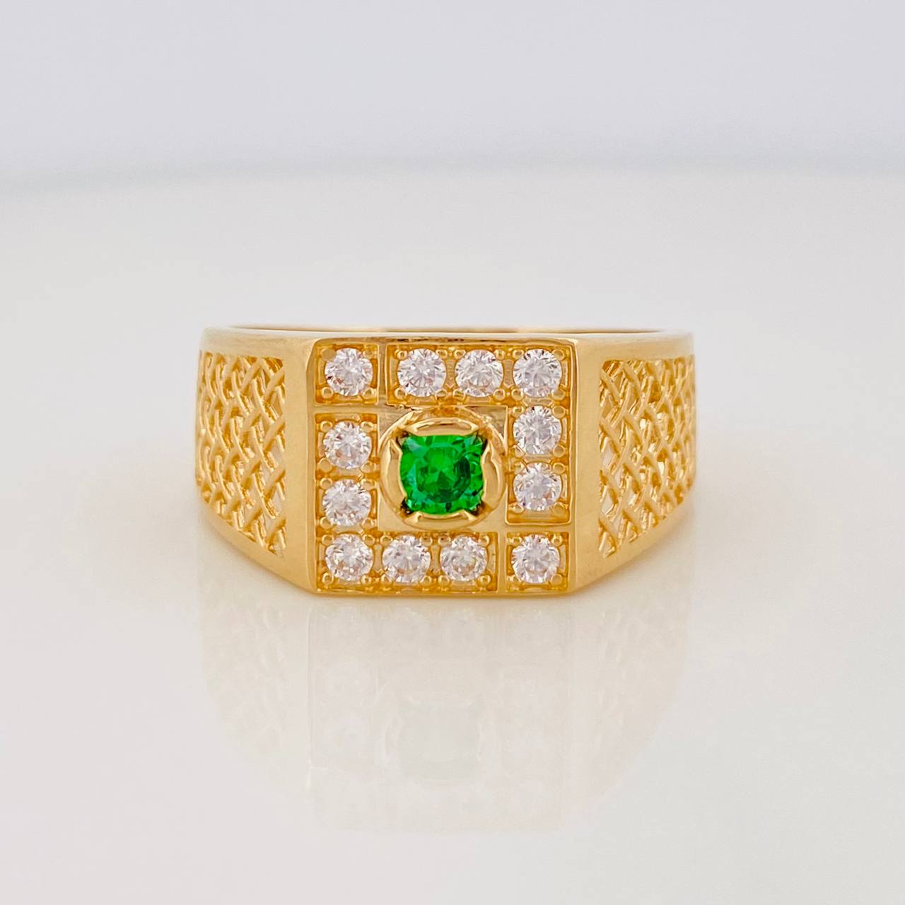Anillo Cuadro 6.4g / T10 1/2 Oro Amarillo 18K