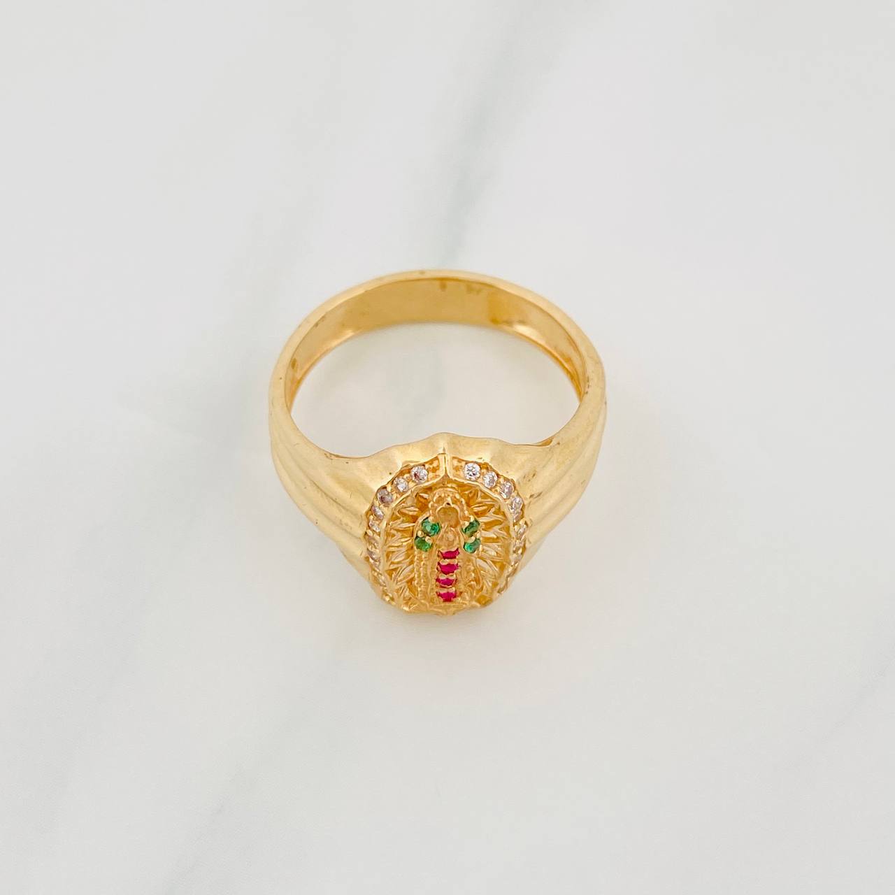 Anillo Virgen de Guadalupe 4.6g / T7 1/2 Oro Amarillo 18K
