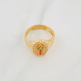Anillo Virgen de Guadalupe 4.6g / T7 1/2 Oro Amarillo 18K