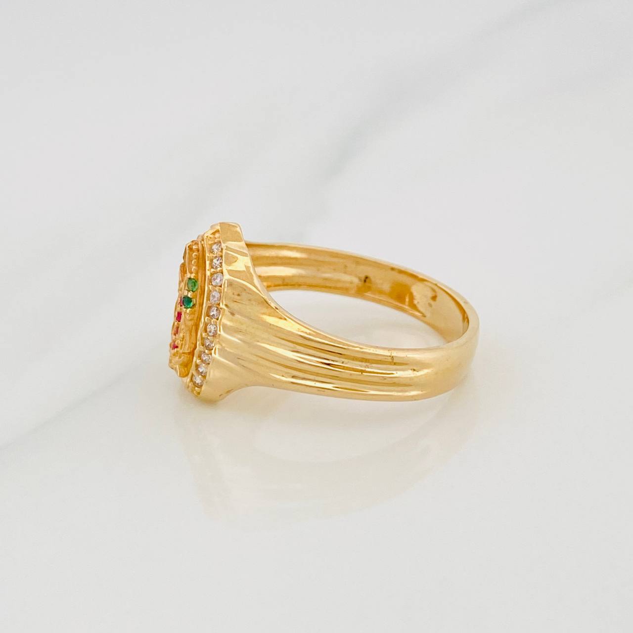 Anillo Virgen de Guadalupe 4.6g / T7 1/2 Oro Amarillo 18K