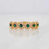 Anillo Churumbela Flor 2.45g / T6 3/4 Oro Amarillo 18K