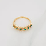 Anillo Churumbela Flor 2.45g / T6 3/4 Oro Amarillo 18K