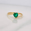 Anillo Corazón 1.55g / T7 1/4 Oro Amarillo 18K