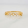 Anillo Corazones 1.1g / T6 1/2 Oro Amarillo 18K