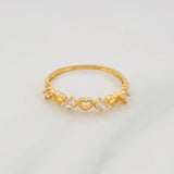 Anillo Corazones 1.1g / T6 1/2 Oro Amarillo 18K