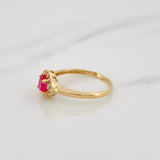 Anillo Halo Circulo 1.75g / T5 1/2 Oro Amarillo 18K