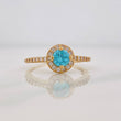Anillo Halo Circulo 2.3g / T6 3/4 Oro Amarillo 18K